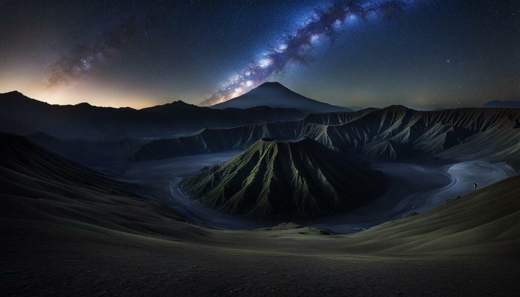 mount bromo milky way photography